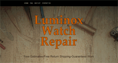 Desktop Screenshot of luminoxwatchrepair.com