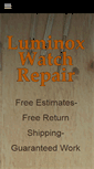 Mobile Screenshot of luminoxwatchrepair.com