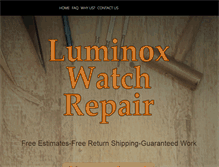 Tablet Screenshot of luminoxwatchrepair.com